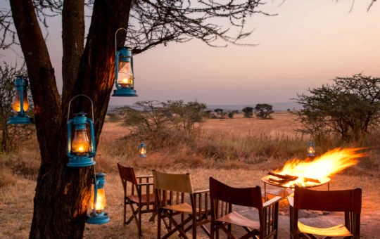 Luxe kamp in de Serengeti in Tanzania