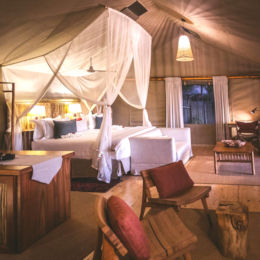Luxe safari tent bij luxe reis Afrika