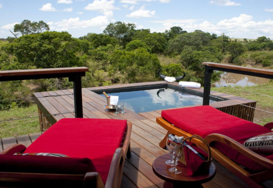 Plunge pool bij Olare Mara