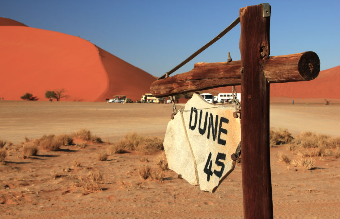 Dune 45 bij Sossusvlei in Namibië