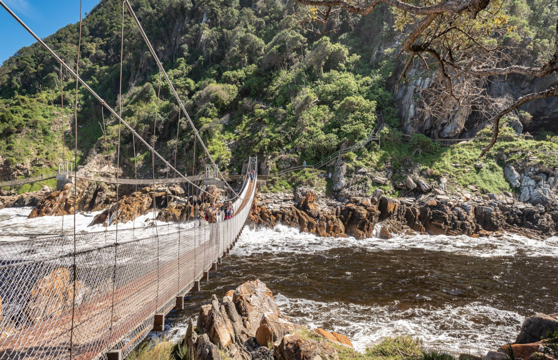 Hangbrug bij Tsitsikamma National Park