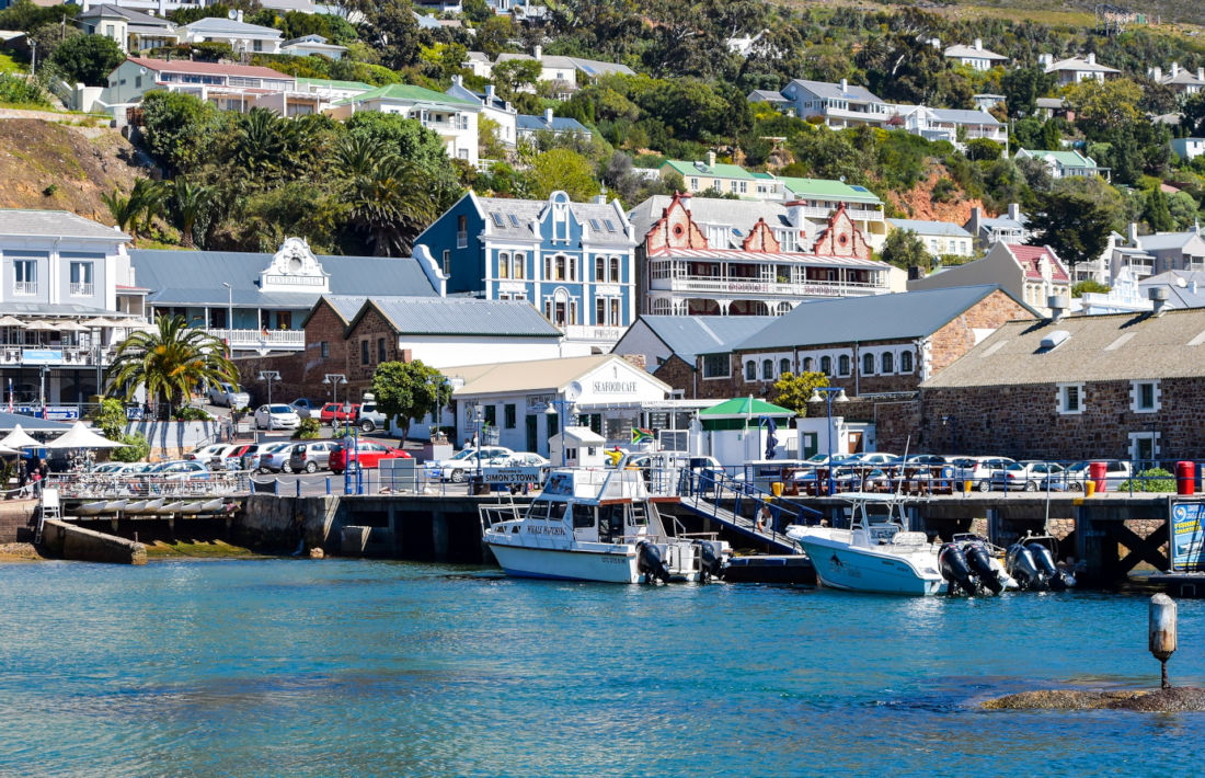 Haven van Simons Town bij Kaap de Goede Hoop