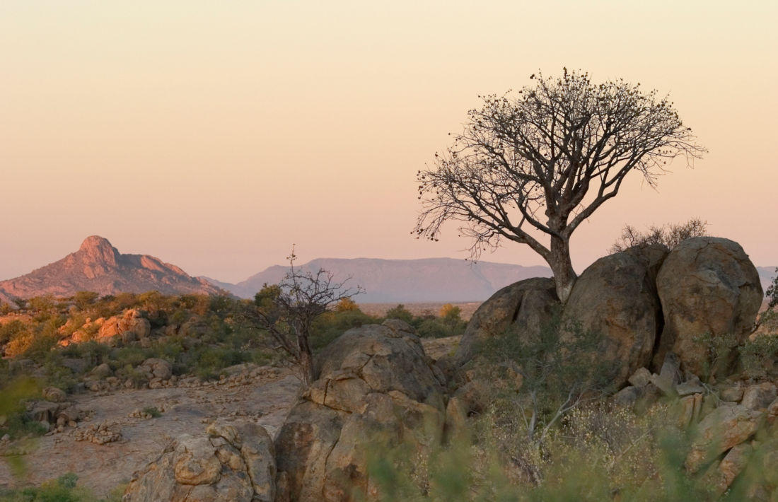 Landschap in Erongo