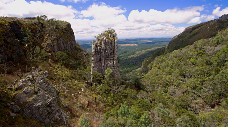 Mpumalanga provincie uitzicht bij Gods Window