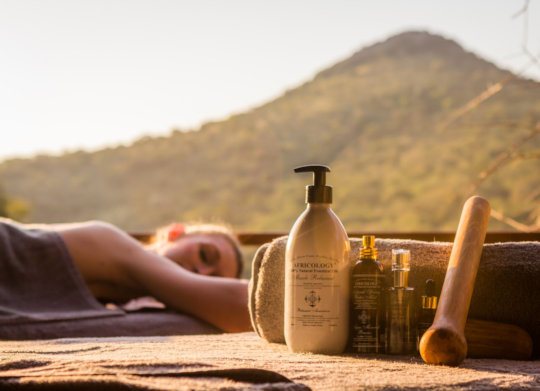 Ontspannen massage bij Leopard Mountain Lodge