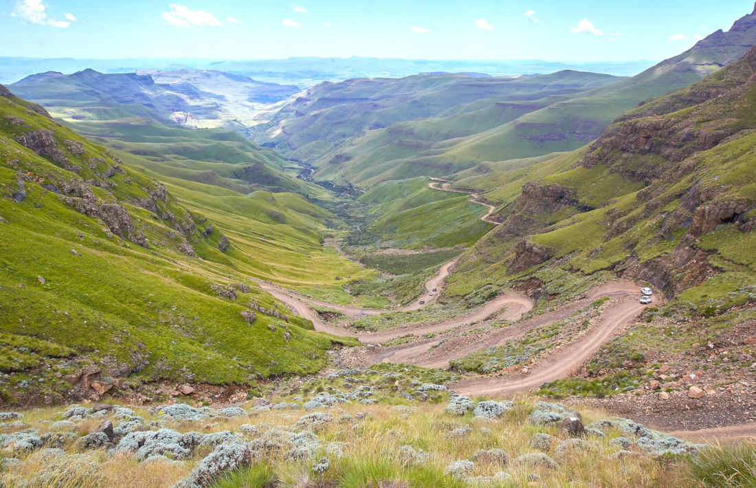 Sani Pass in Drakensbergen