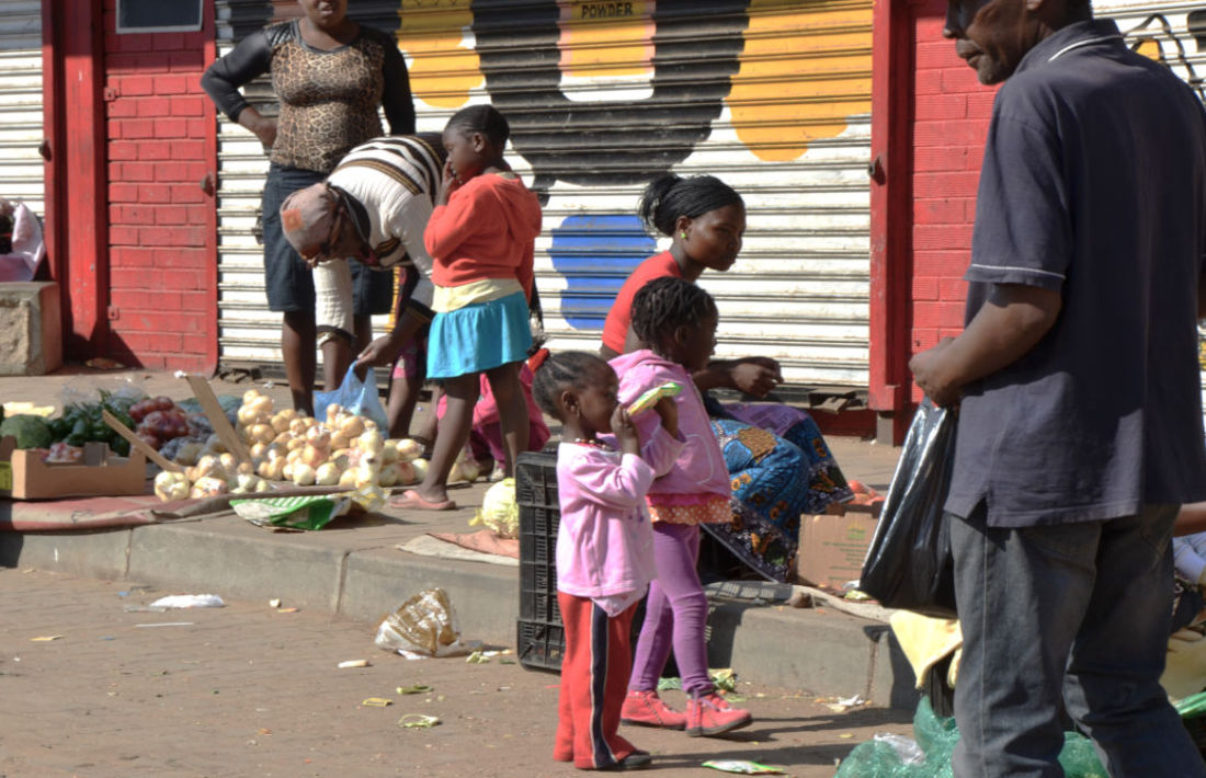 Straatbeeld in Soweto