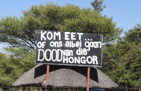Tekst in Zuid-Afrikaanse taal