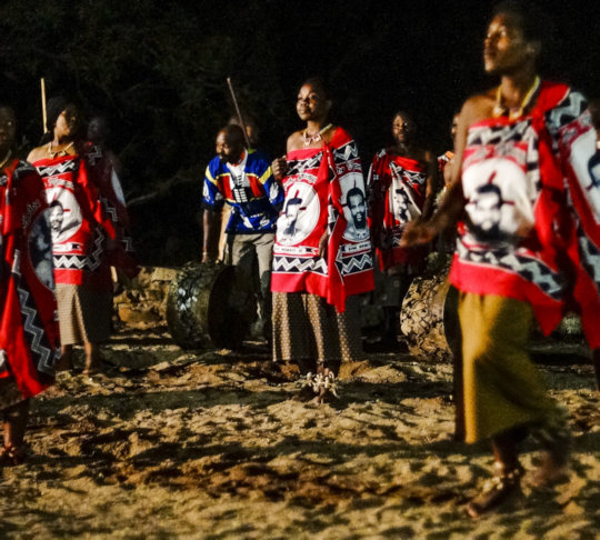 Traditionele dansers in Swaziland 1