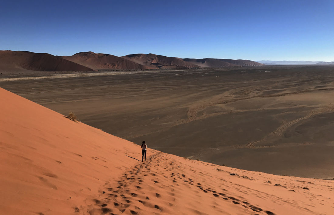 Zandduinen in de Namib Naukluft woestijn