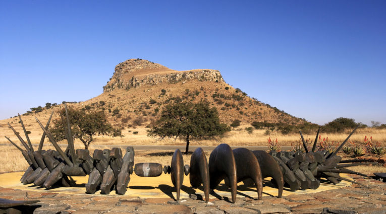 Zoeloe monument in KwaZulu Natal in Zuid Afrika