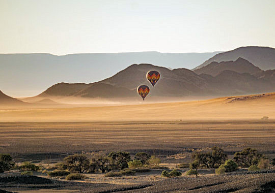 Ballonvlucht over de Namib woestijn