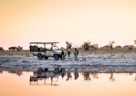 Safari in de Okavango delta bij groepsreis van Windhoek naar Victoria Falls