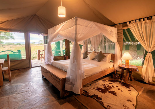 Tent bij Kibo Safari Camp in Kenia