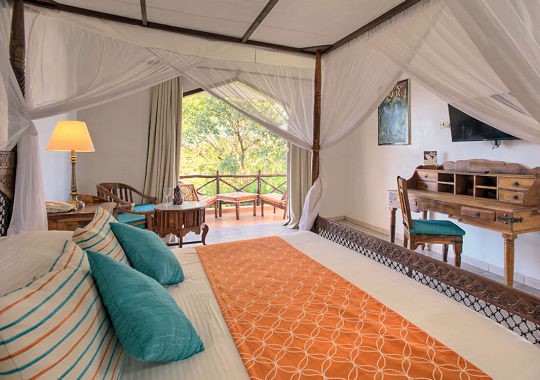 Garden slaapkamer bij Blue Bay resort op Zanzibar