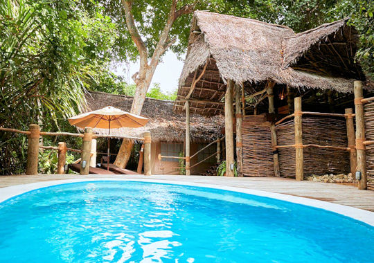 Jungle suite bij Fundu Lagoon op Pemba eiland