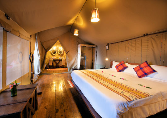 Luxe tent bij Basecamp Mara in Kenia
