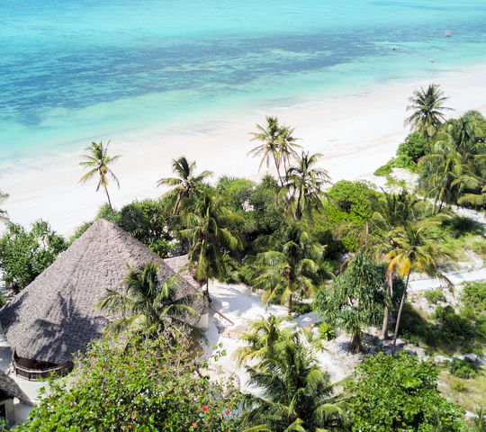 Pear villa aan het strand op Zanzibar - strandvakantie