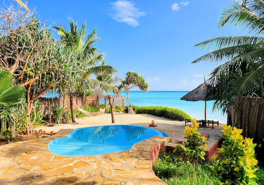 Plunge pool bij familie suite The Zanzibari hotel Zanzibar