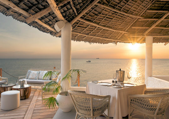 Restaurant bij Chuini Zanzibar Lodge