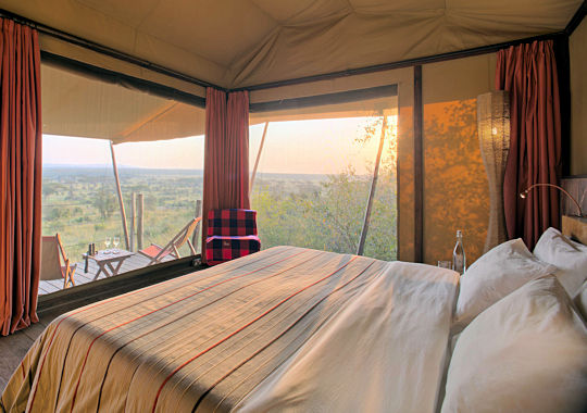 Romantische tent bij Eagle View Lodge huwelijksreis Kenia 1