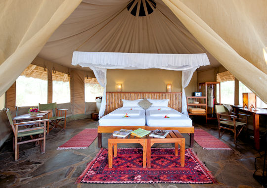 Safari tent bij Severin Safari Camp in Kenia