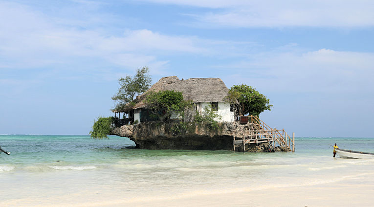The Rock restaurant op Zanzibar