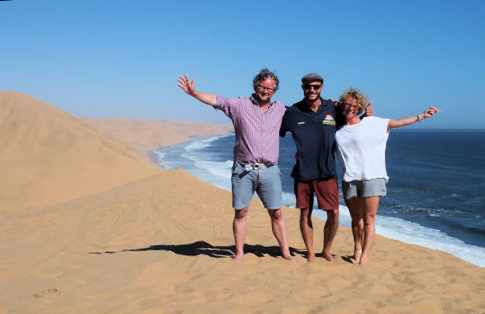 Excursie in de duinen bij Swakopmund tijdens rondreis door Namibie