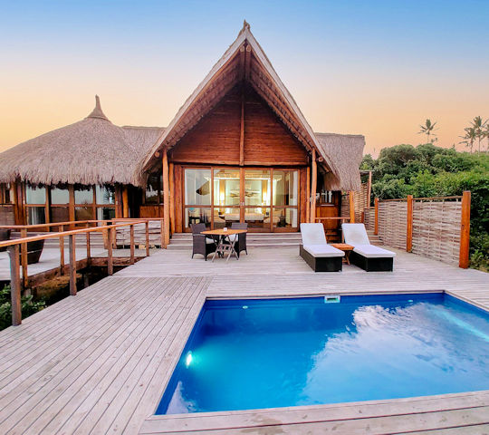 Honeymoon suite bij Massinga Beach Lodge in Mozambique