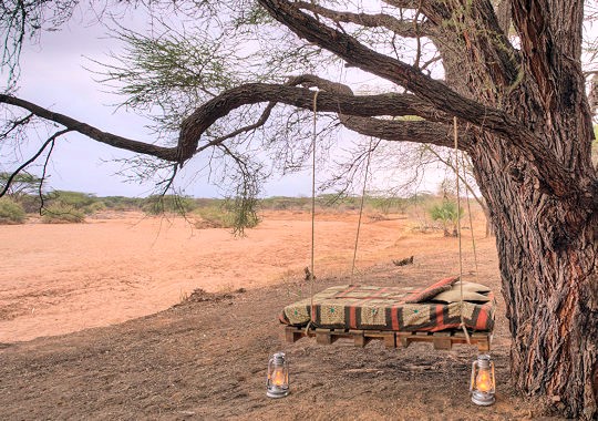 Relaxen tijdens vakantie in Kenia bij Saruni Rhino Camp