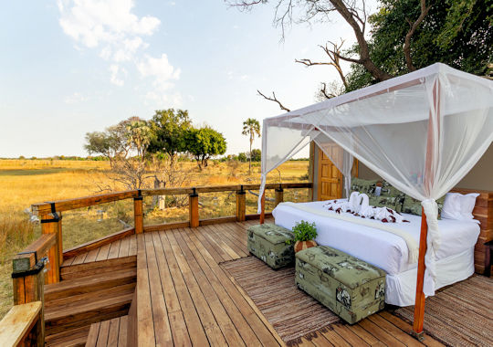 Sleepout tijdens luxe huwelijksreis in Botswana