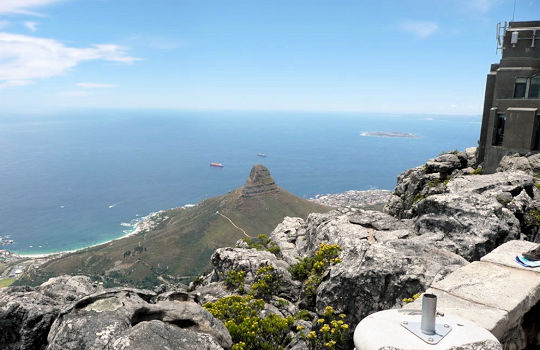 Uitzicht vanaf Tafelberg in Kaapstad