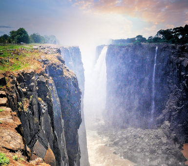Victoria watervallen in Zimbabwe 1