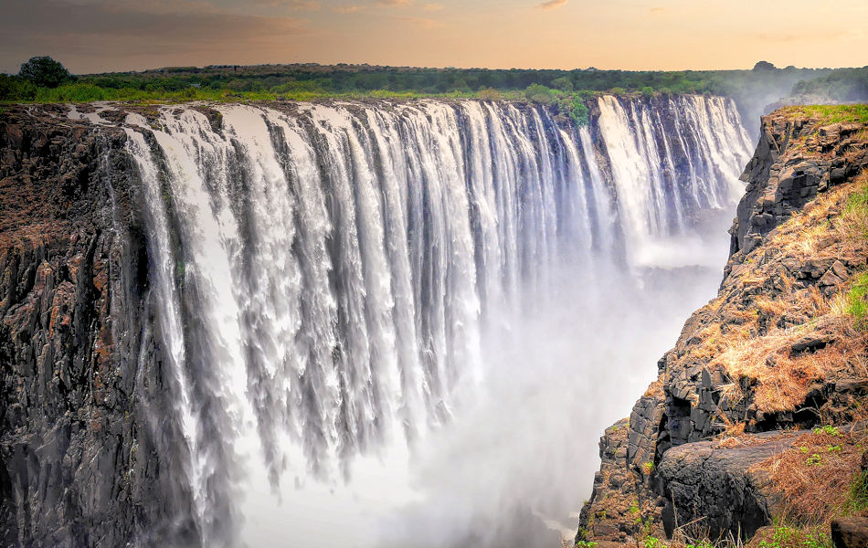 Victoria watervallen in Zimbabwe
