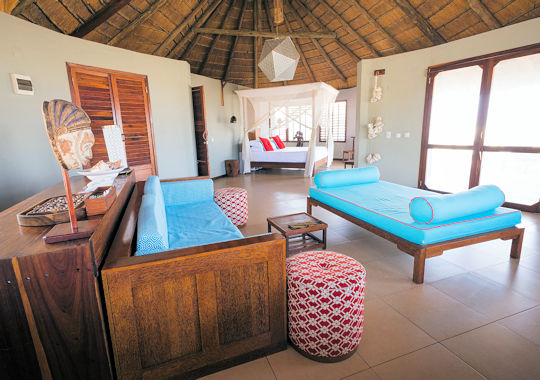 Villa bij Coral Lodge in Mozambique vakantie aan het strand