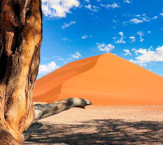 Duinen bij Sossusvlei in Namibië