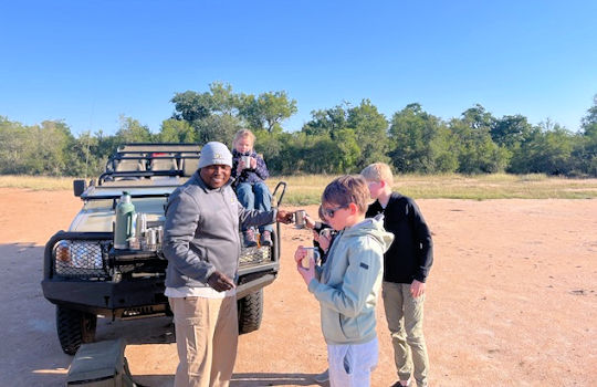 Met kinderen op safari in Zuid Afrika
