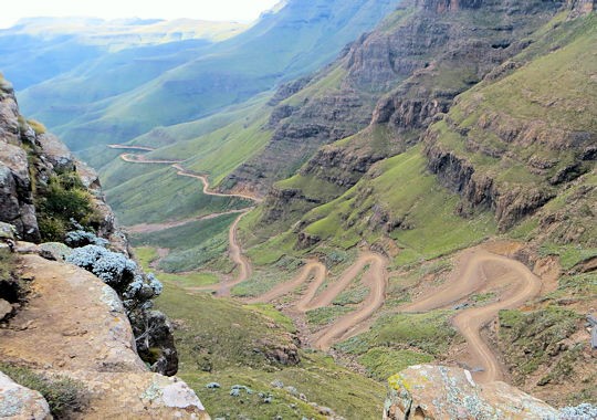 Excursie naar de Sani Pass tijdens groepsreis Zuid Afrika