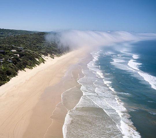 Strand bij Cintsa in Zuid Afrika